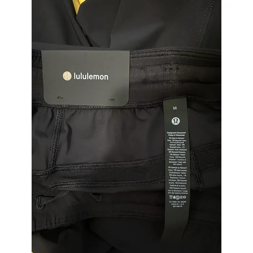 Lululemon Men’s Pace Breaker Black Jogger Tall Medium Classic Tapered Fit NEW